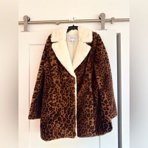 10 Crosby Derek Lam Brown and Cream Teddy Jacket
